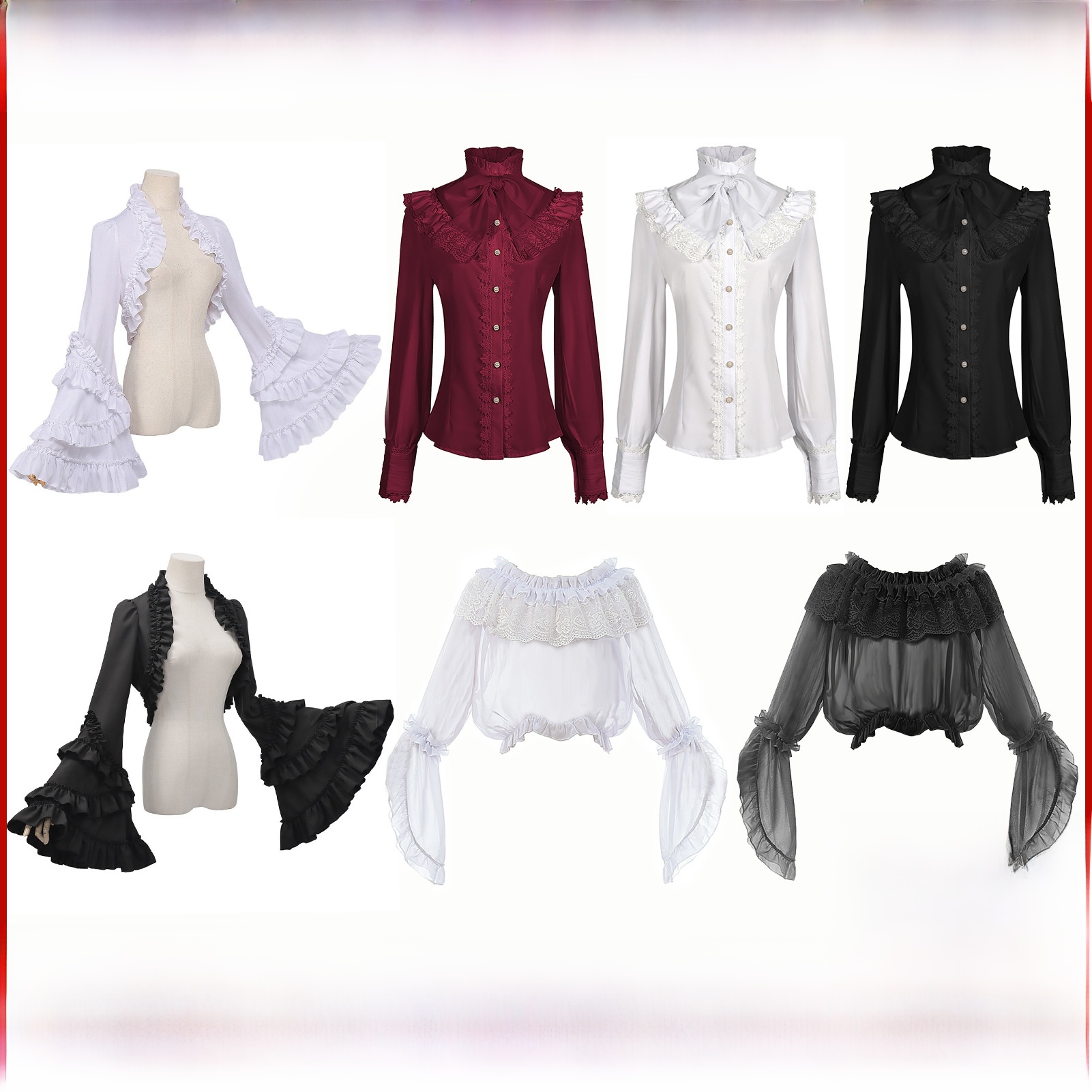 Vintage Fashion In Chinese - Victorian Era Women's Gothic Style Long