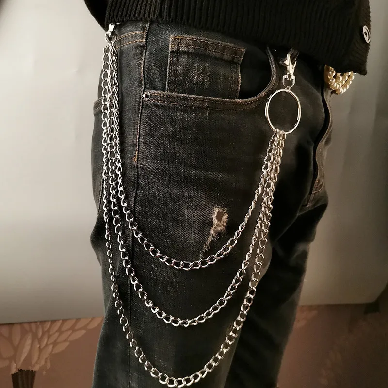 Vintage Fashion Ai - Layer Metal Belt Chain Punk Hook