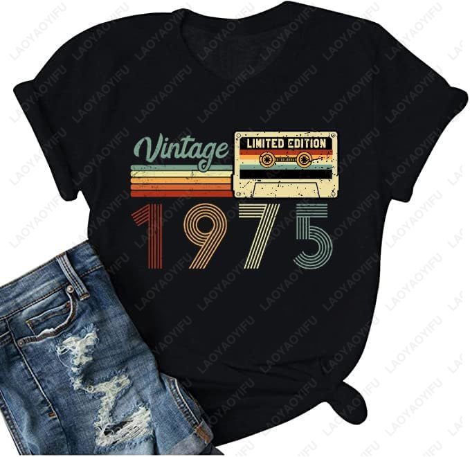 Vintage Fashion Meaning - Vintage 1975 T-Shirts for Women 50th
