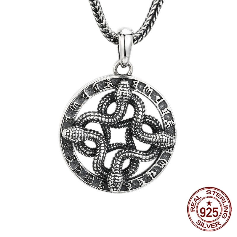 925 sterling silver pendant wi - огляд і ціна Vintage Fashion In Chinese