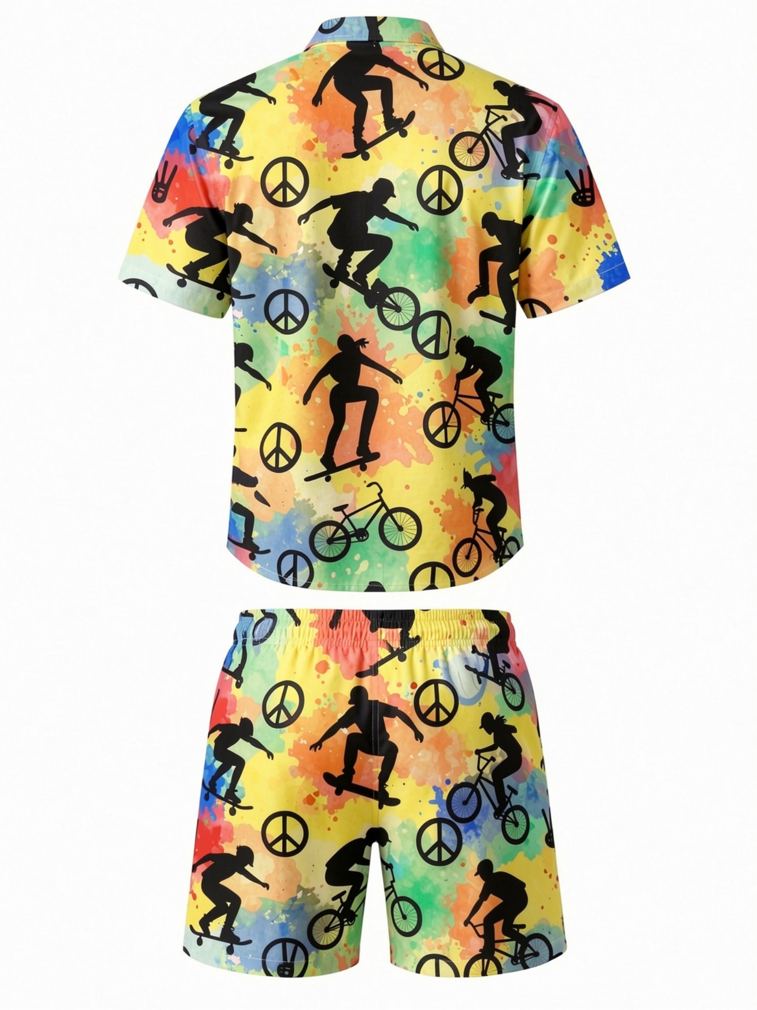 Mens Floral Short Sleeve Shirt - огляд і ціна Printed Floral Shirt