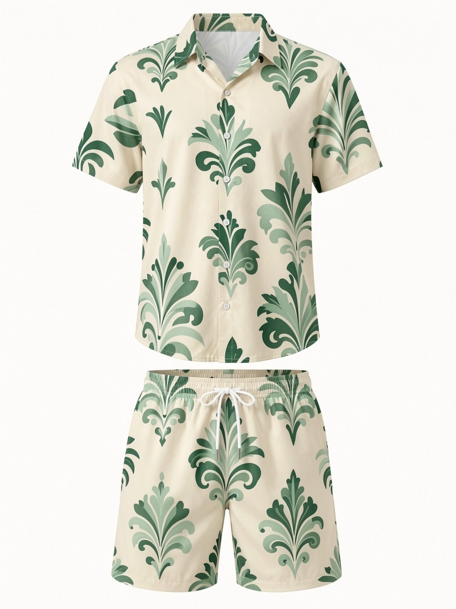Mens Floral Short Sleeve Shirt - огляд і ціна Printed Floral Shirt