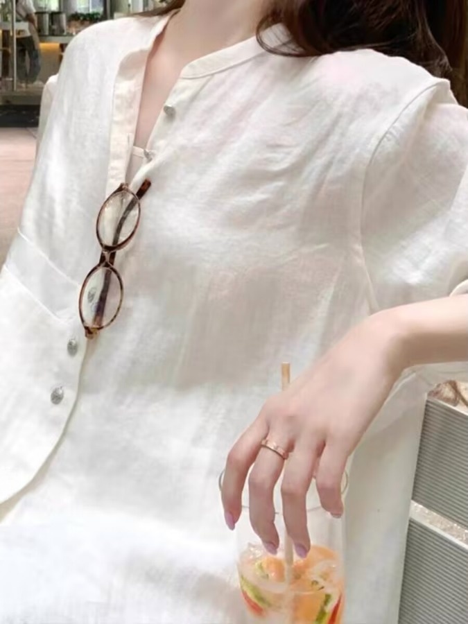 Ladies' White Linen Sun Protec - огляд і ціна Vintage Fashion Meaning