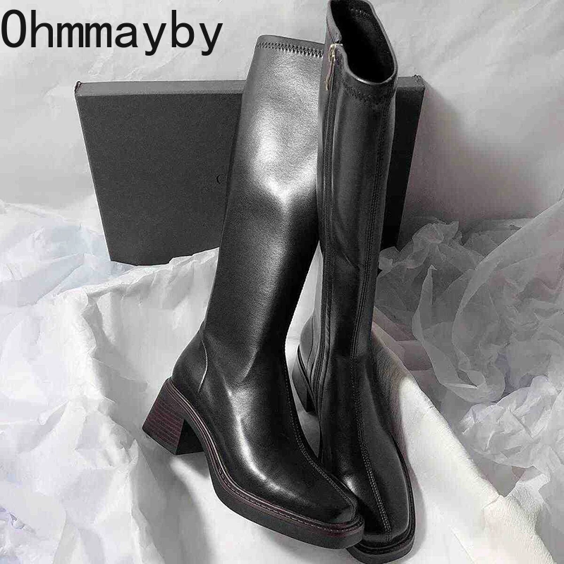 Vintage Thick Heel Women Knee  - огляд і ціна Vintage Fashion De