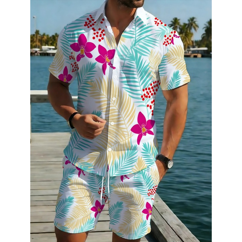 Men's Tropical Floral Print Sh - огляд і ціна Printed Floral Shirt