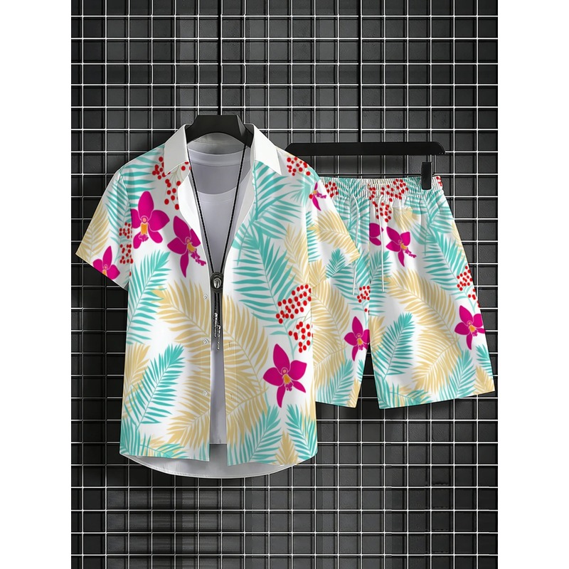 Men's Tropical Floral Print Sh - огляд і ціна Printed Floral Shirt