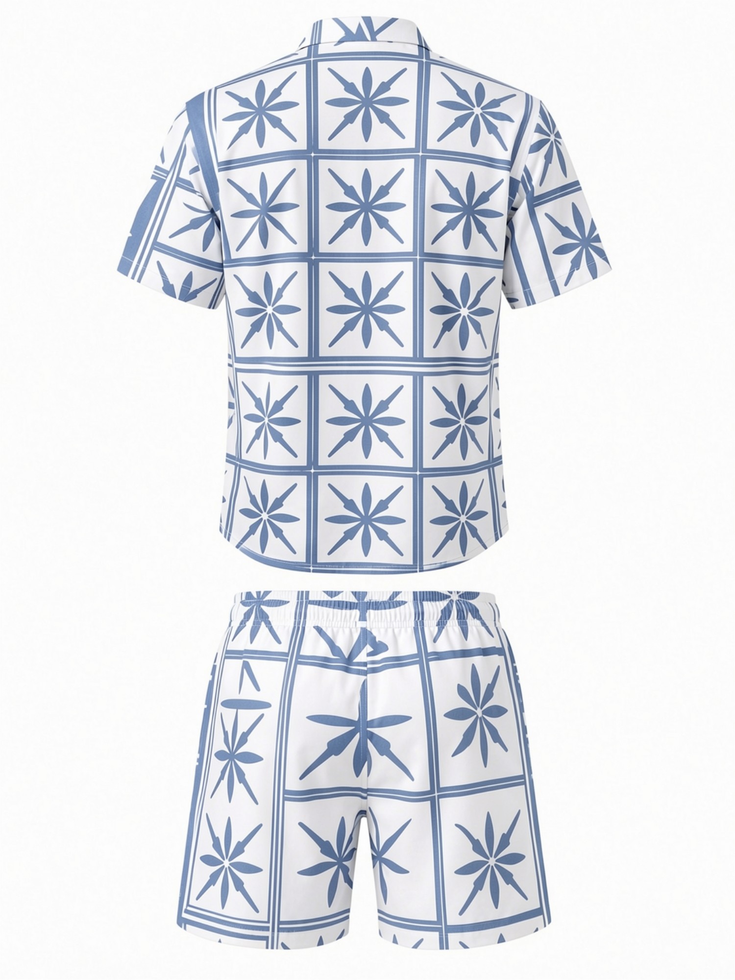 Mens Floral Short Sleeve Shirt - огляд і ціна Printed Floral Shirt