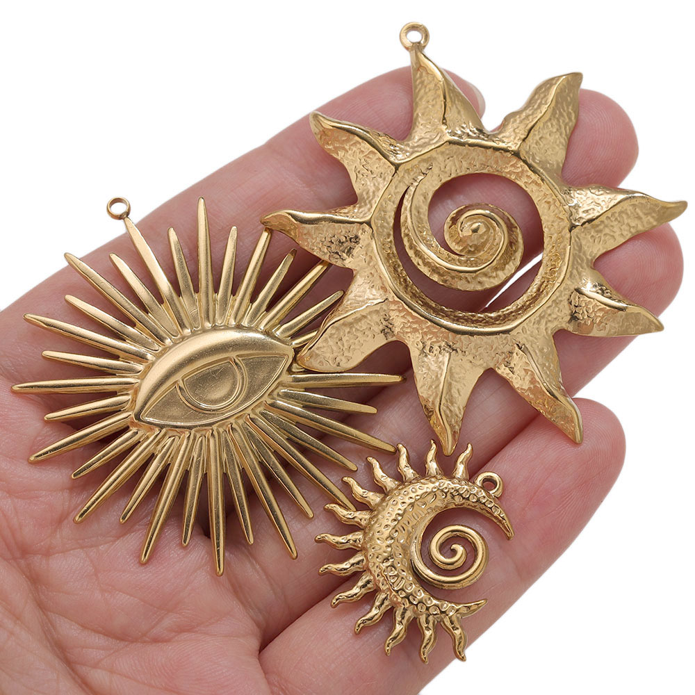 5pcs PVD Gold Charms Stainless - огляд і ціна Vintage Urban Fashion