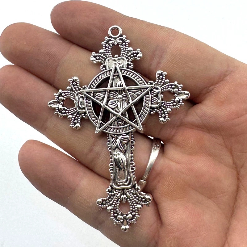 2pcs 30x15mm Gothic Big Cross  - огляд і ціна Vintage Urban Fashion