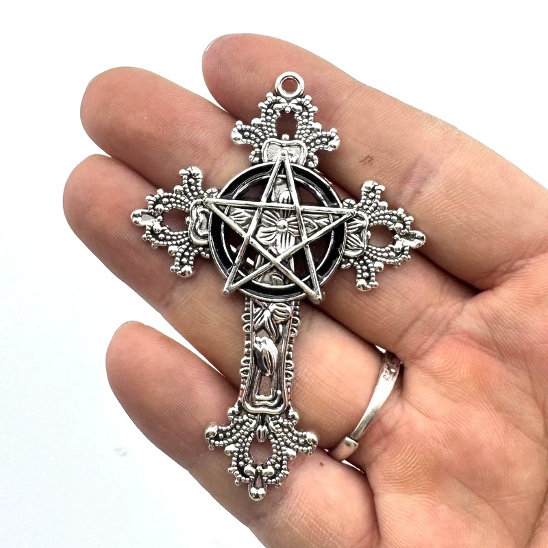 2pcs 30x15mm Gothic Big Cross  - огляд і ціна Vintage Urban Fashion