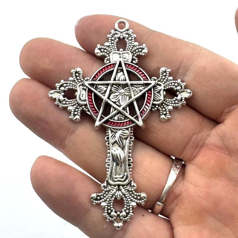 2pcs 30x15mm Gothic Big Cross  - огляд і ціна Vintage Urban Fashion