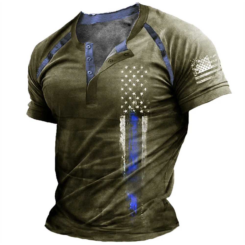Funny 3D American Flag Print M - огляд і ціна Vintage Fashion Streetwear