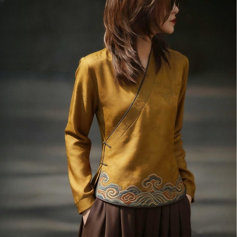 Chinese Style Women's Blouses  - огляд і ціна Vintage Fashion In Chinese