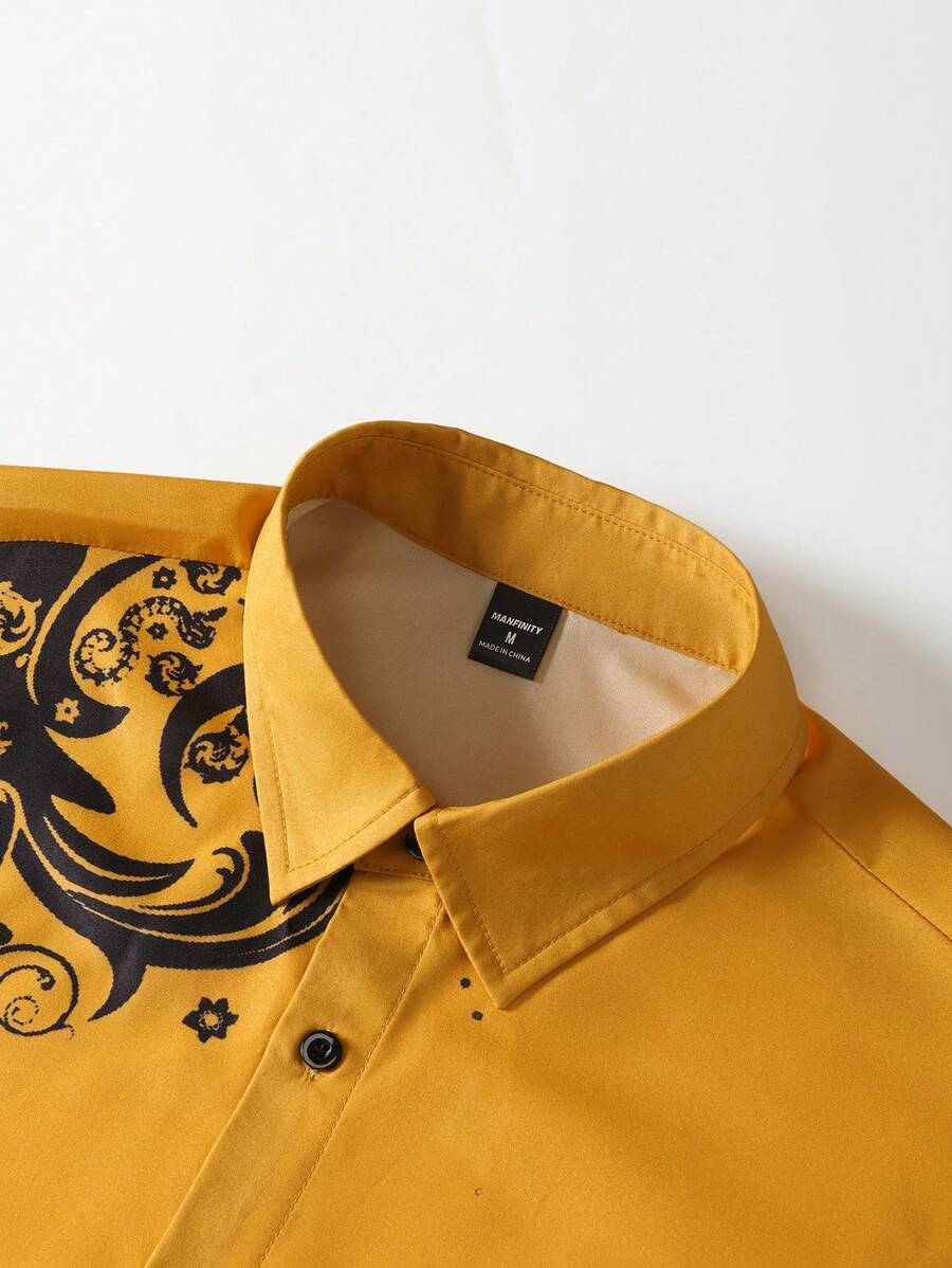 Manfinity Homme Men's Casual R - огляд і ціна Printed Floral Shirt