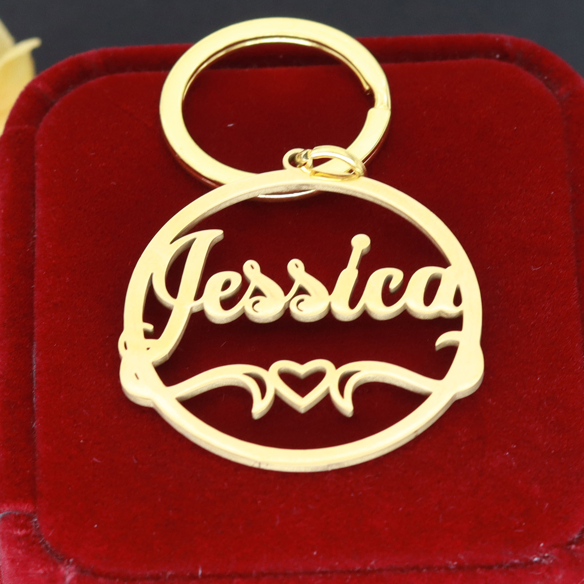 Love Heart Custom Name Keychai - огляд і ціна Vintage Fashion Names