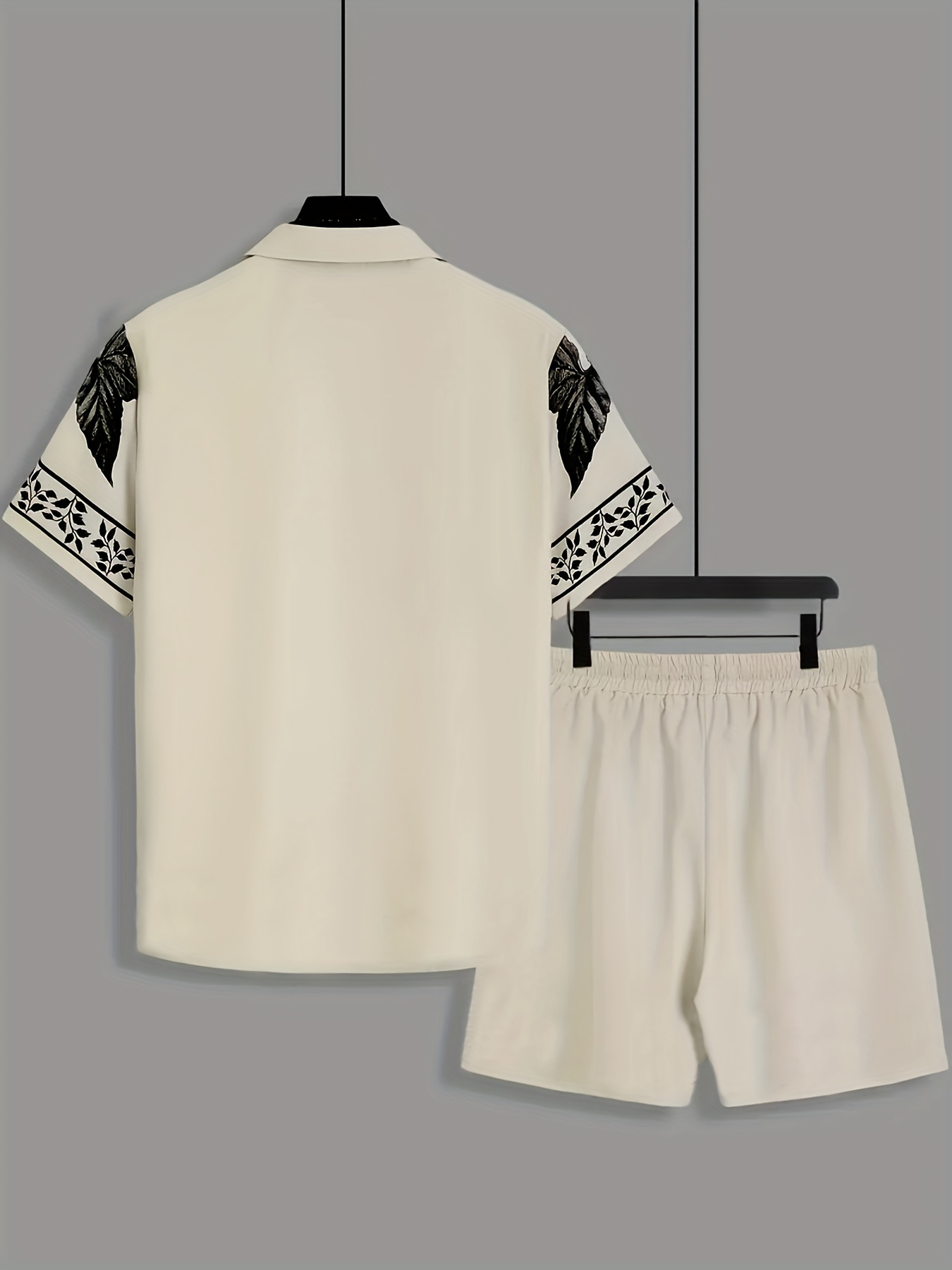 Men Loose Two‑Piece Set Sketch - огляд і ціна Printed Floral Shirt