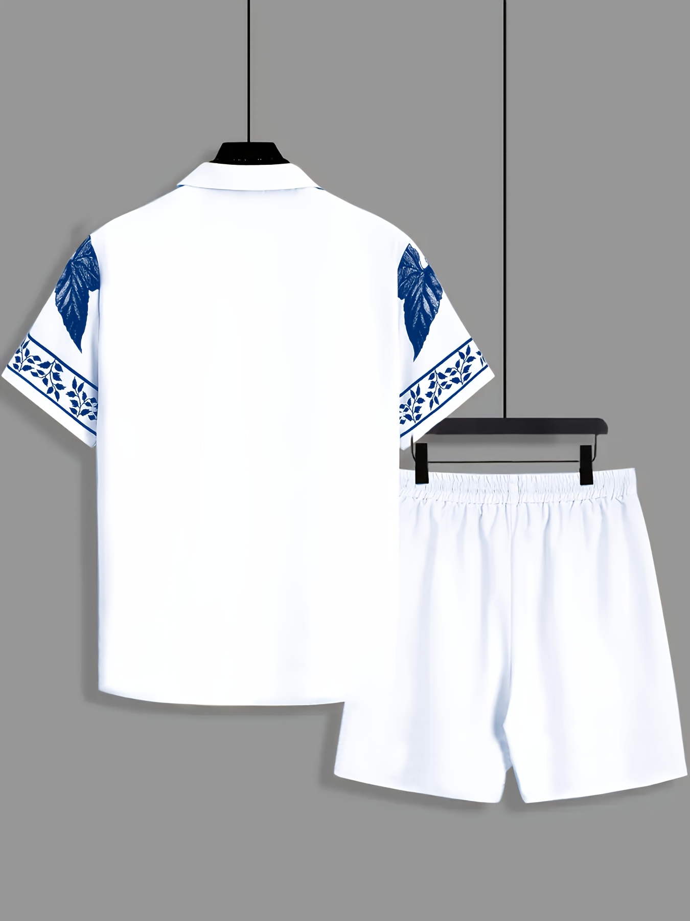 Men Loose Two‑Piece Set Sketch - огляд і ціна Printed Floral Shirt