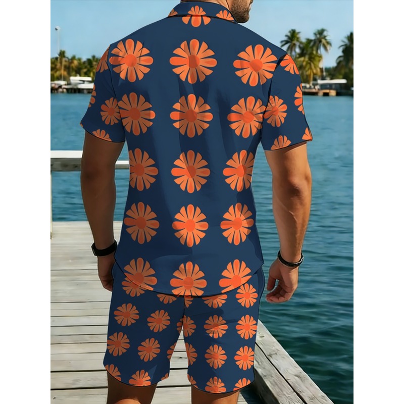 men's short sleeve shirt and s - огляд і ціна Printed Floral Shirt