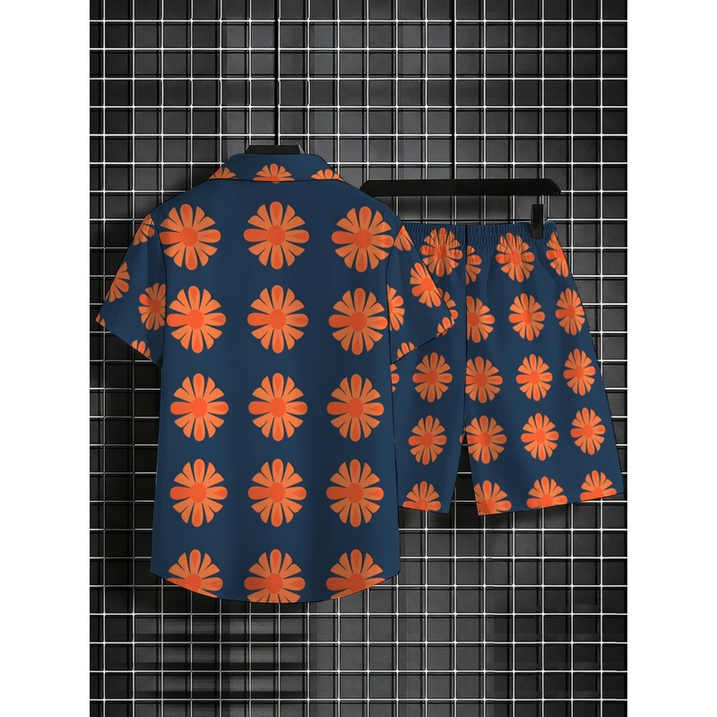 men's short sleeve shirt and s - огляд і ціна Printed Floral Shirt