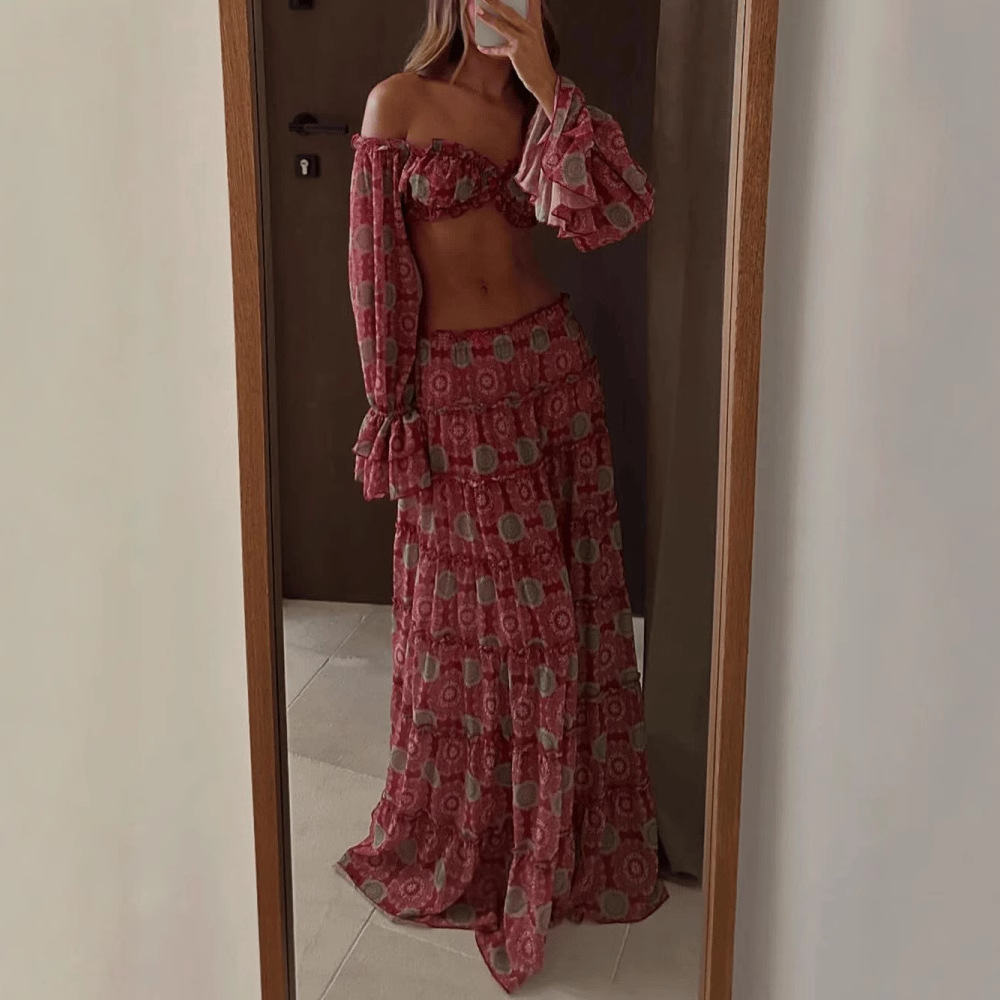 Vintage Print Skirt Two Piece  - огляд і ціна Vintage Fashion Ai