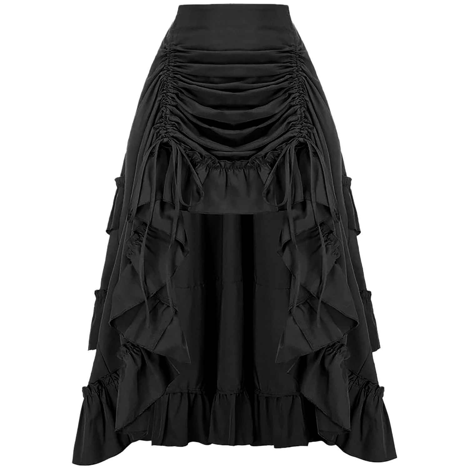 Ruffled High Waisted Long Vict - огляд і ціна Vintage Fashion Ai