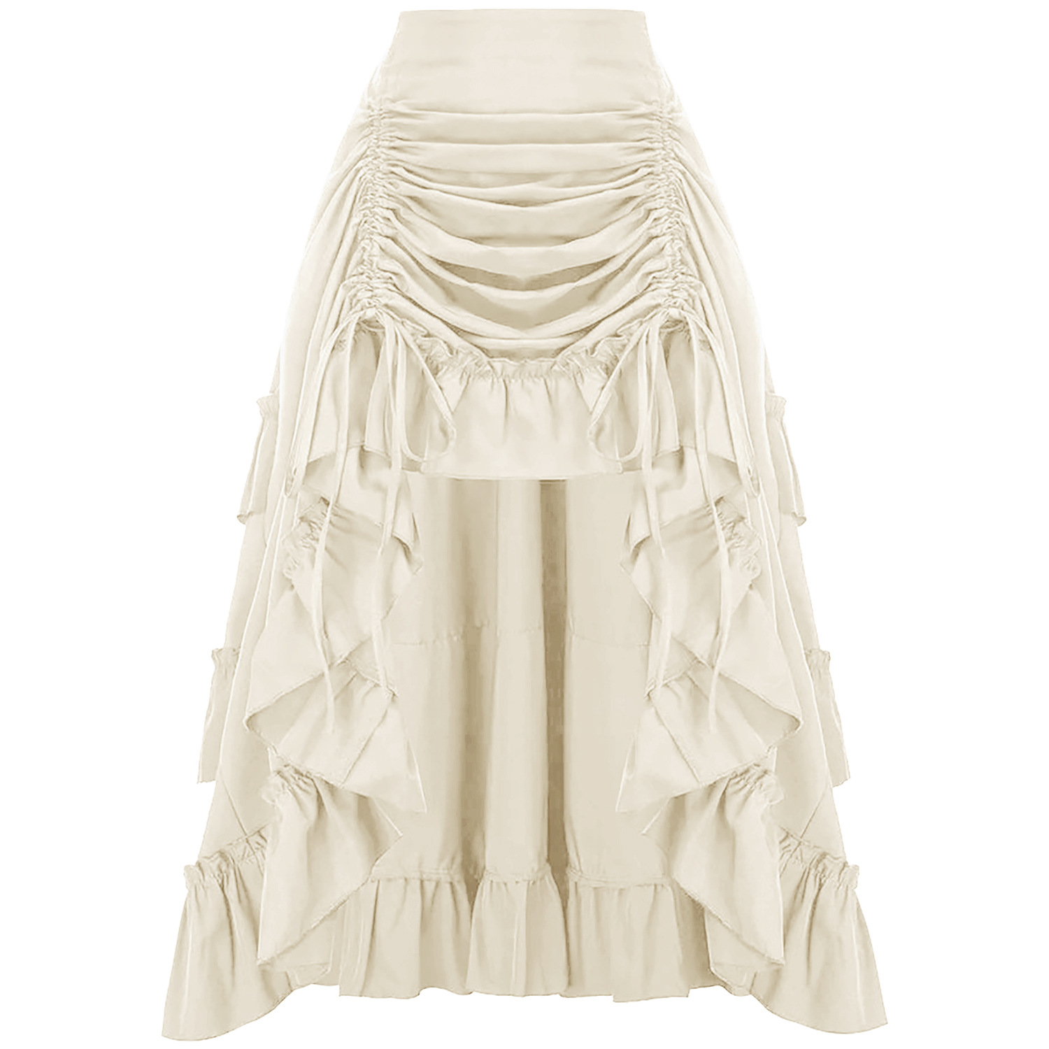 Ruffled High Waisted Long Vict - огляд і ціна Vintage Fashion Ai