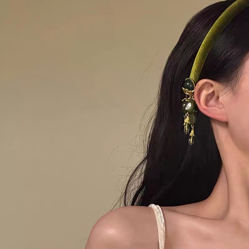 Vintage Fringe Headband Olive  - огляд і ціна Vintage Fashion In Chinese