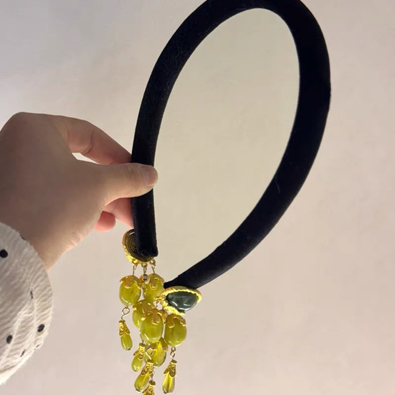 Vintage Fringe Headband Olive  - огляд і ціна Vintage Fashion In Chinese