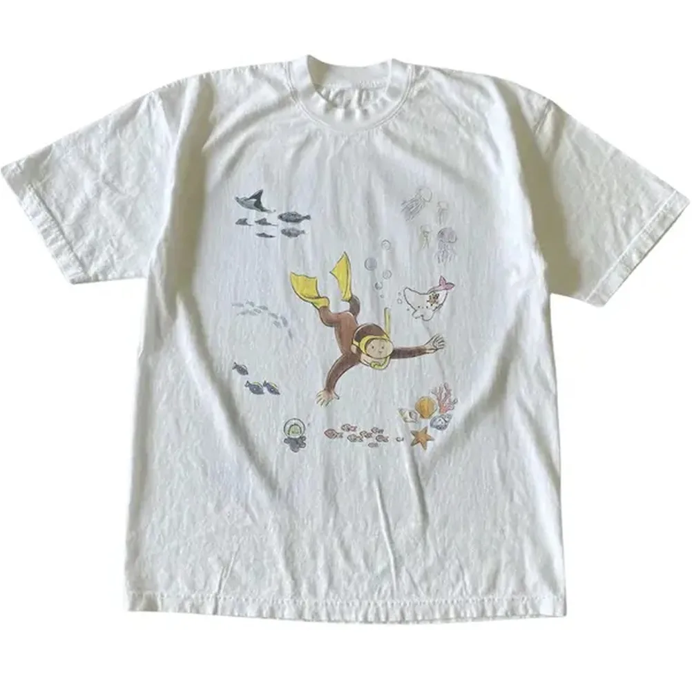 Curious George Underwater T-Sh - огляд і ціна Vintage Fashion Ai