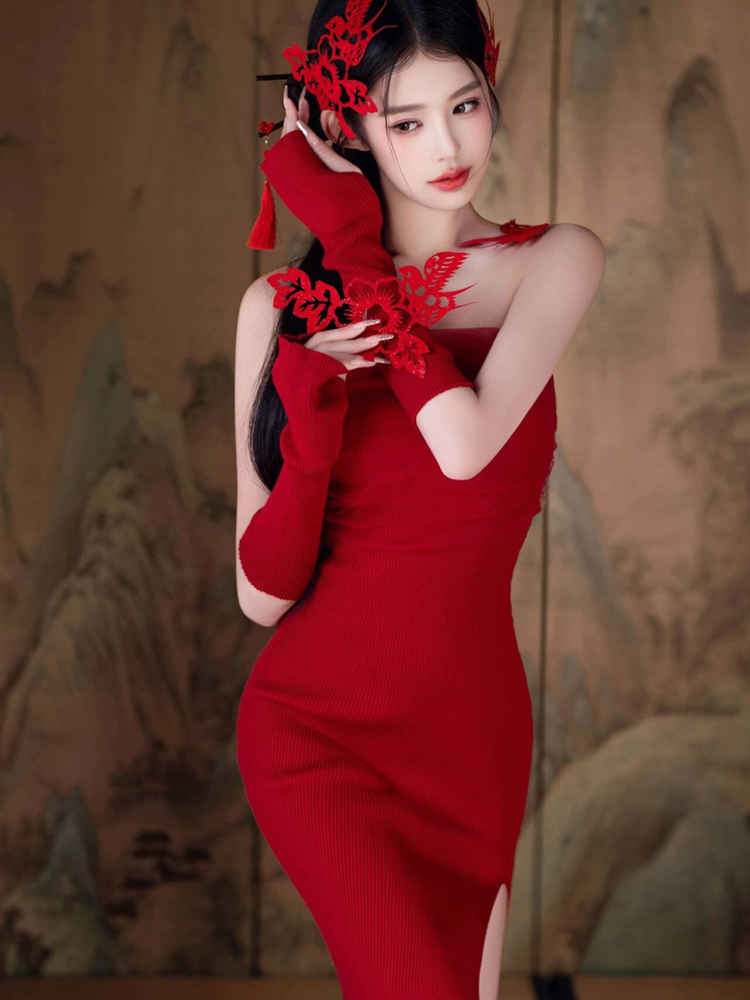 New 2026 Red Vintage Style  Pr - огляд і ціна Vintage Fashion In Chinese