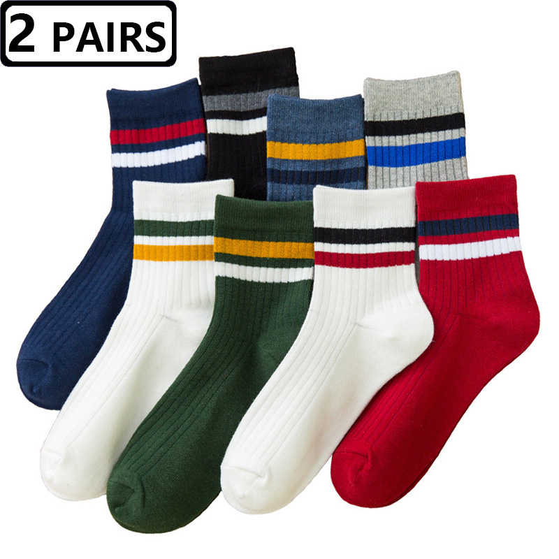 2 Pairs Men's Socks Striped Co - огляд і ціна Vintage Fashion Eu
