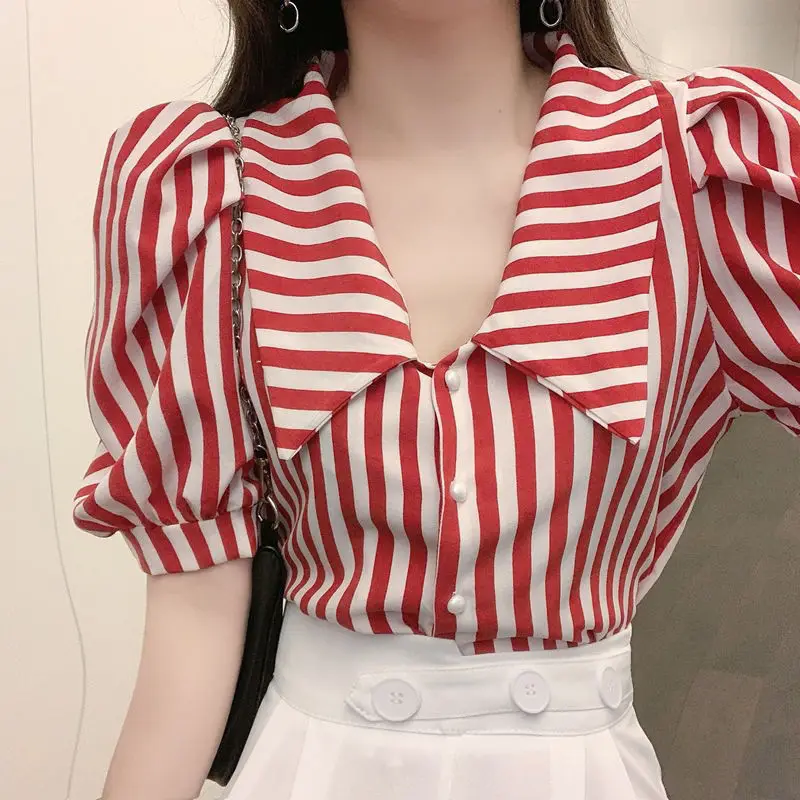Fashion Striped Blusas Women S - огляд і ціна Vintage Fashion De