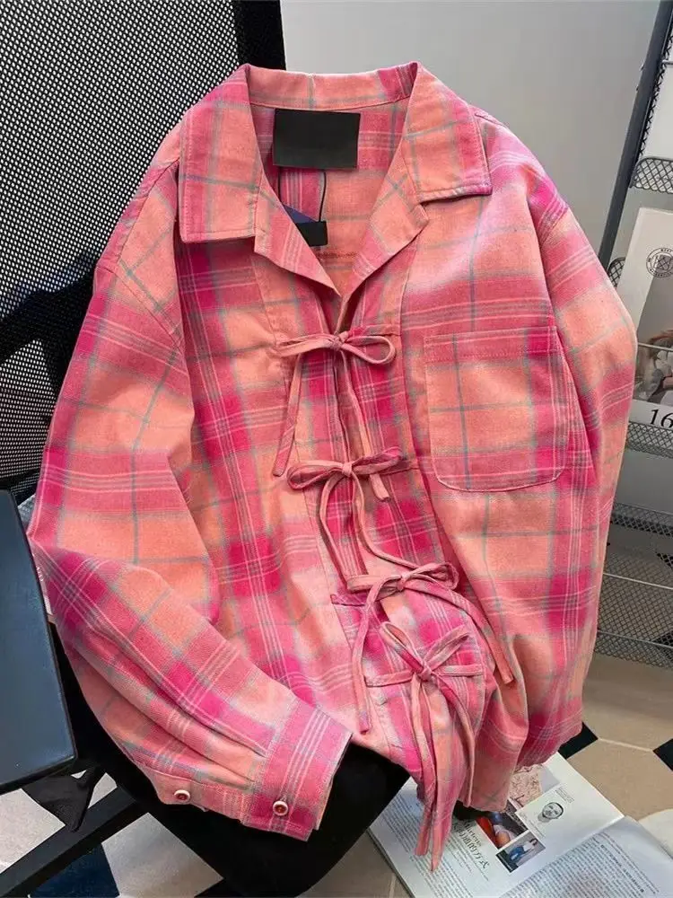 Y2k American Vintage Pink Plai - огляд і ціна Vintage Fashion De