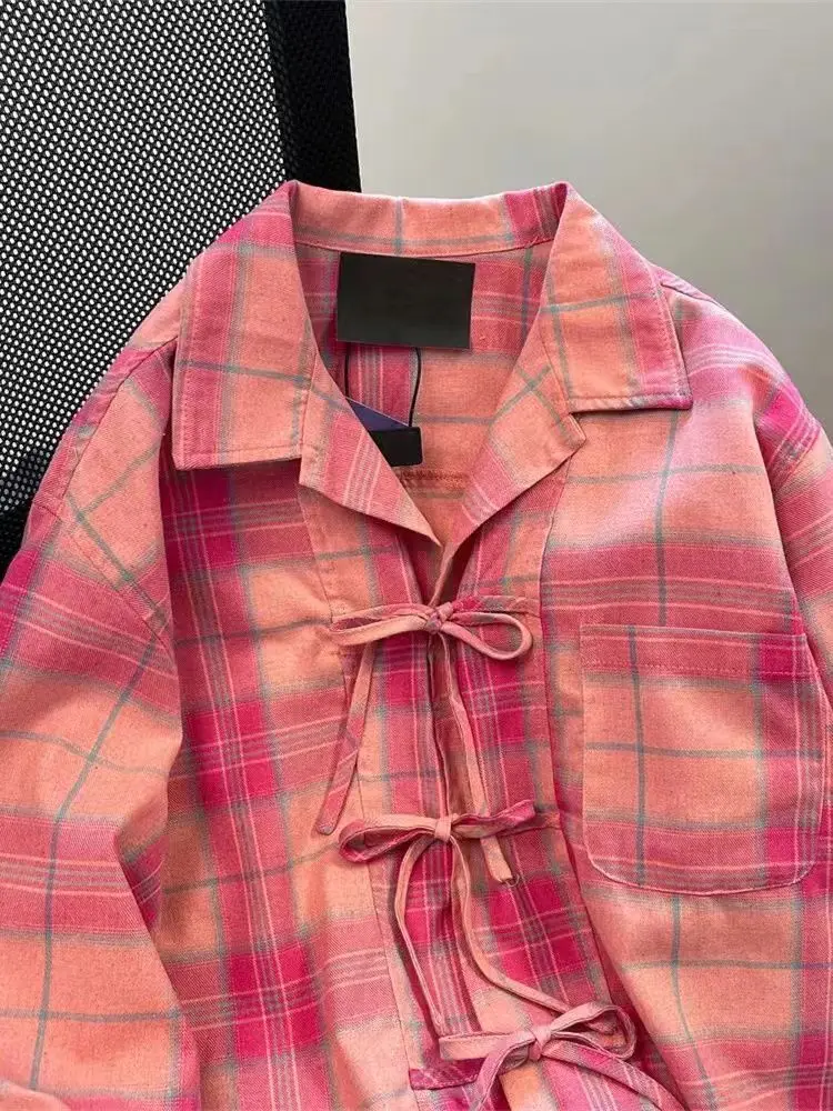 Y2k American Vintage Pink Plai - огляд і ціна Vintage Fashion De