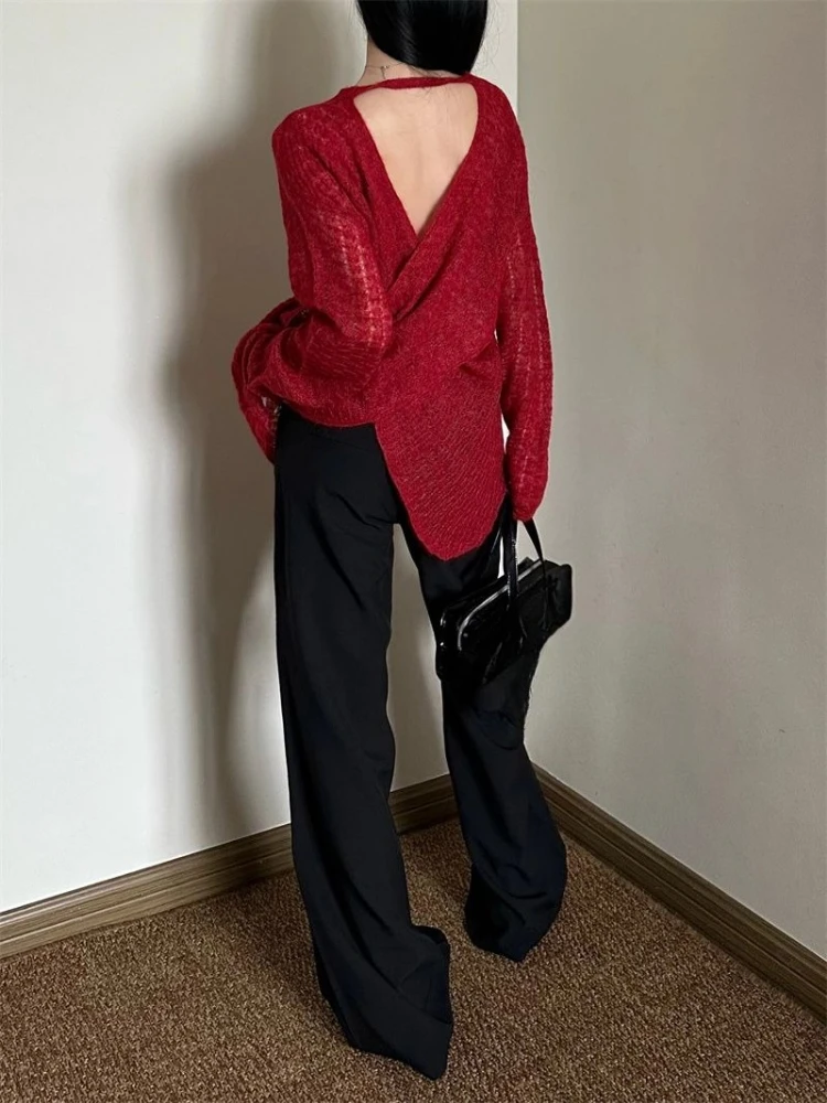 Y2K See-Through Knitted Women' - огляд і ціна Vintage Y2K